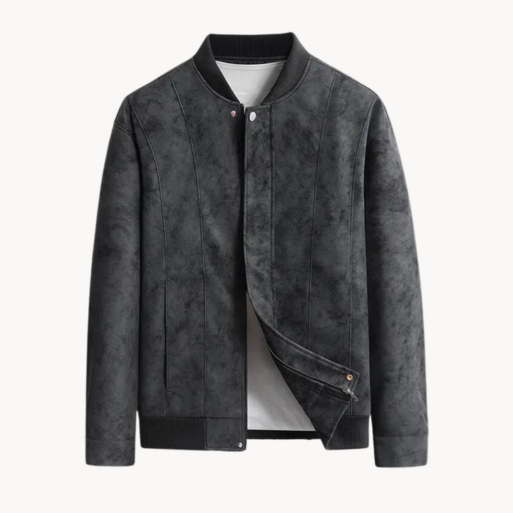 Harbor Suede Bomber Jacket