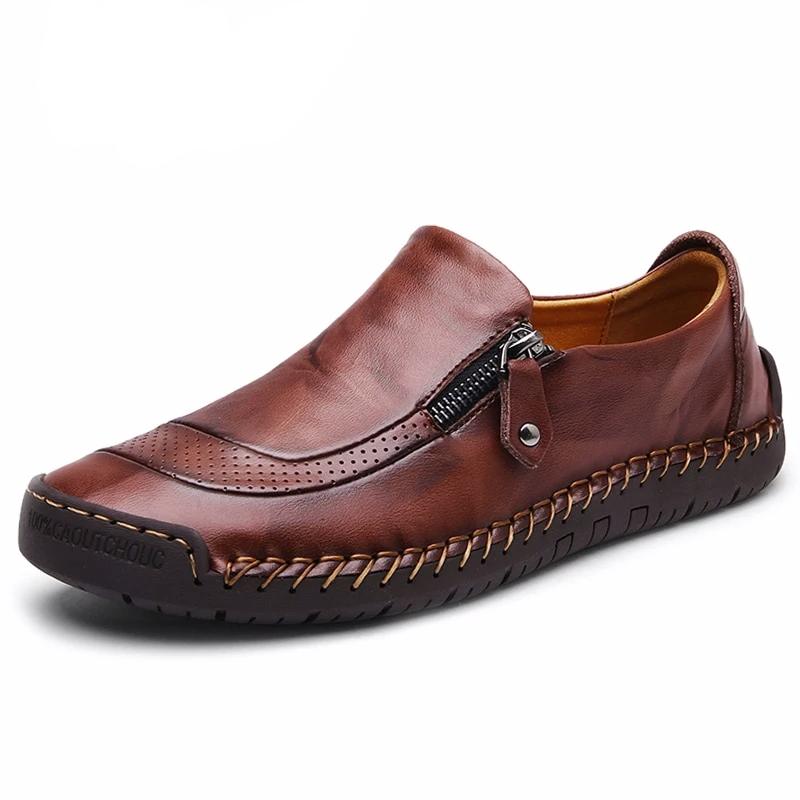 Lennox – Men's Slip-On Leather Loafers with Modern Fit