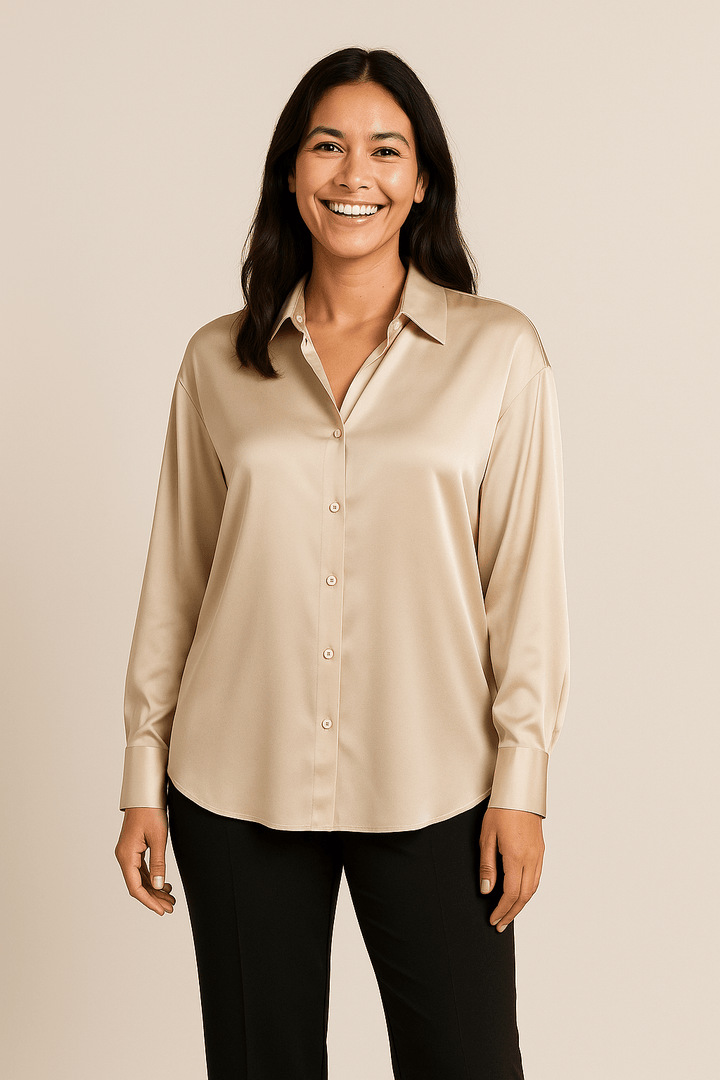 Luisa Silk Blouse – Elegant & Sleek