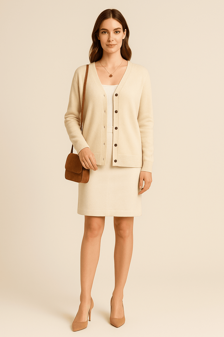 Luna – Women’s Lightweight Cotton V-Neck Cardigan