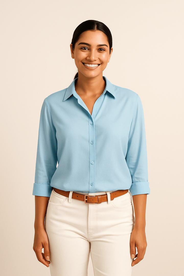 Mira Satin Blouse – Luxurious & Vibrant Cotton