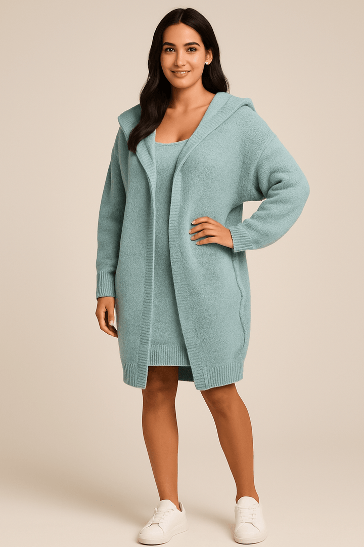 Miriam Oversized Hooded Cardigan – Soft Knit, Cosy Fit, Casual Style