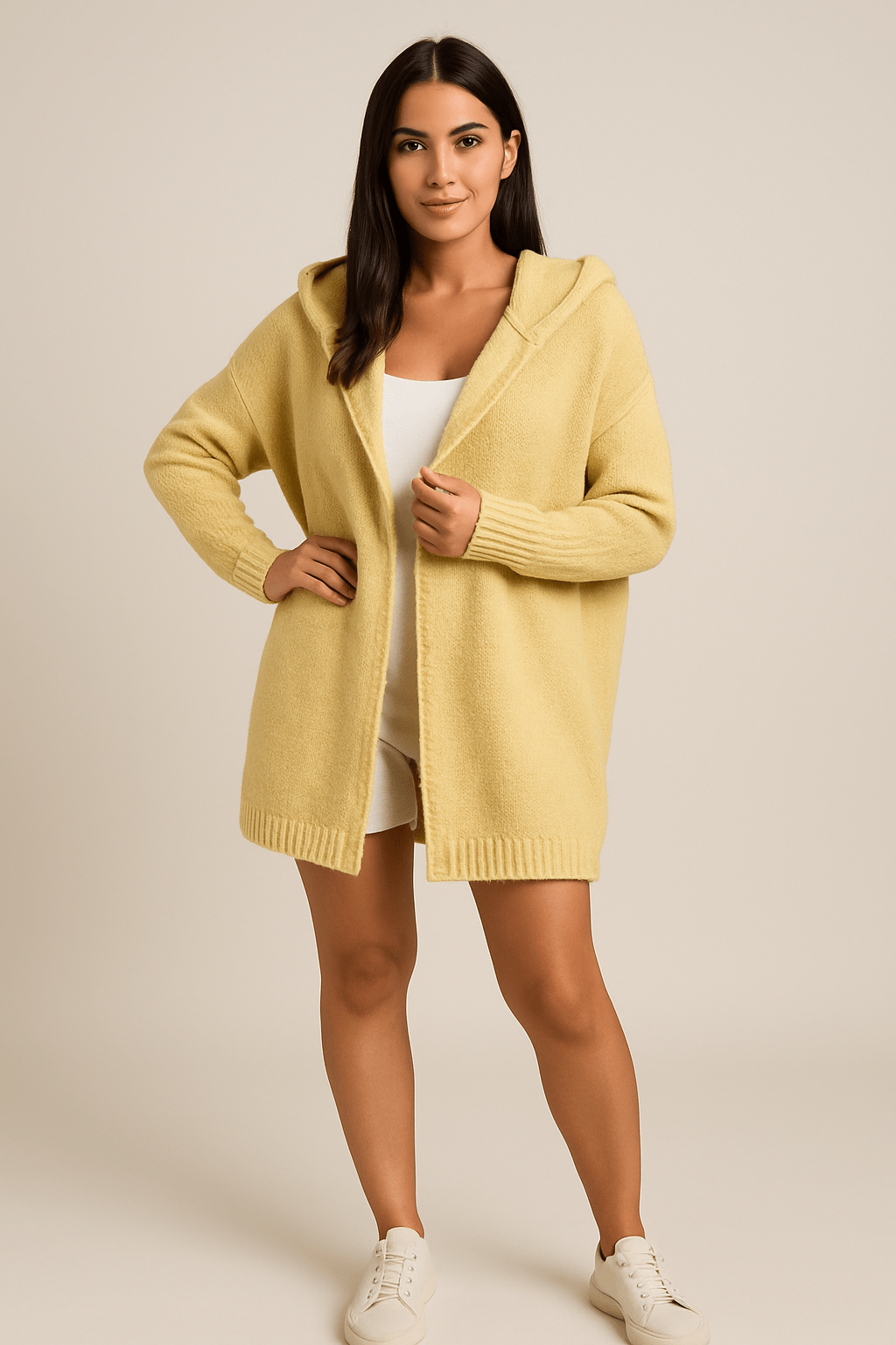Miriam Oversized Hooded Cardigan – Soft Knit, Cosy Fit, Casual Style