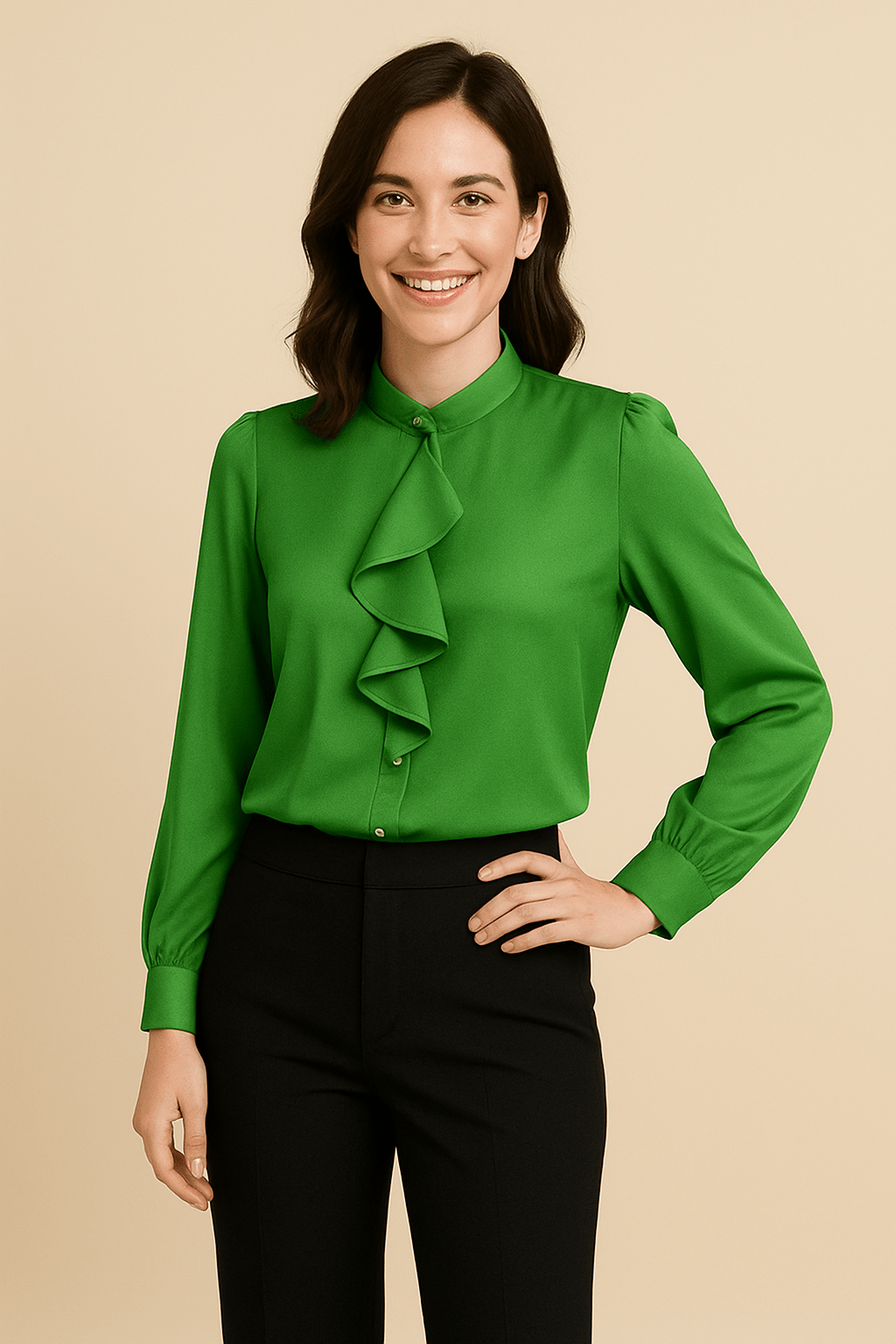 Jeanette Ruffle Blouse – Delicate & Airy