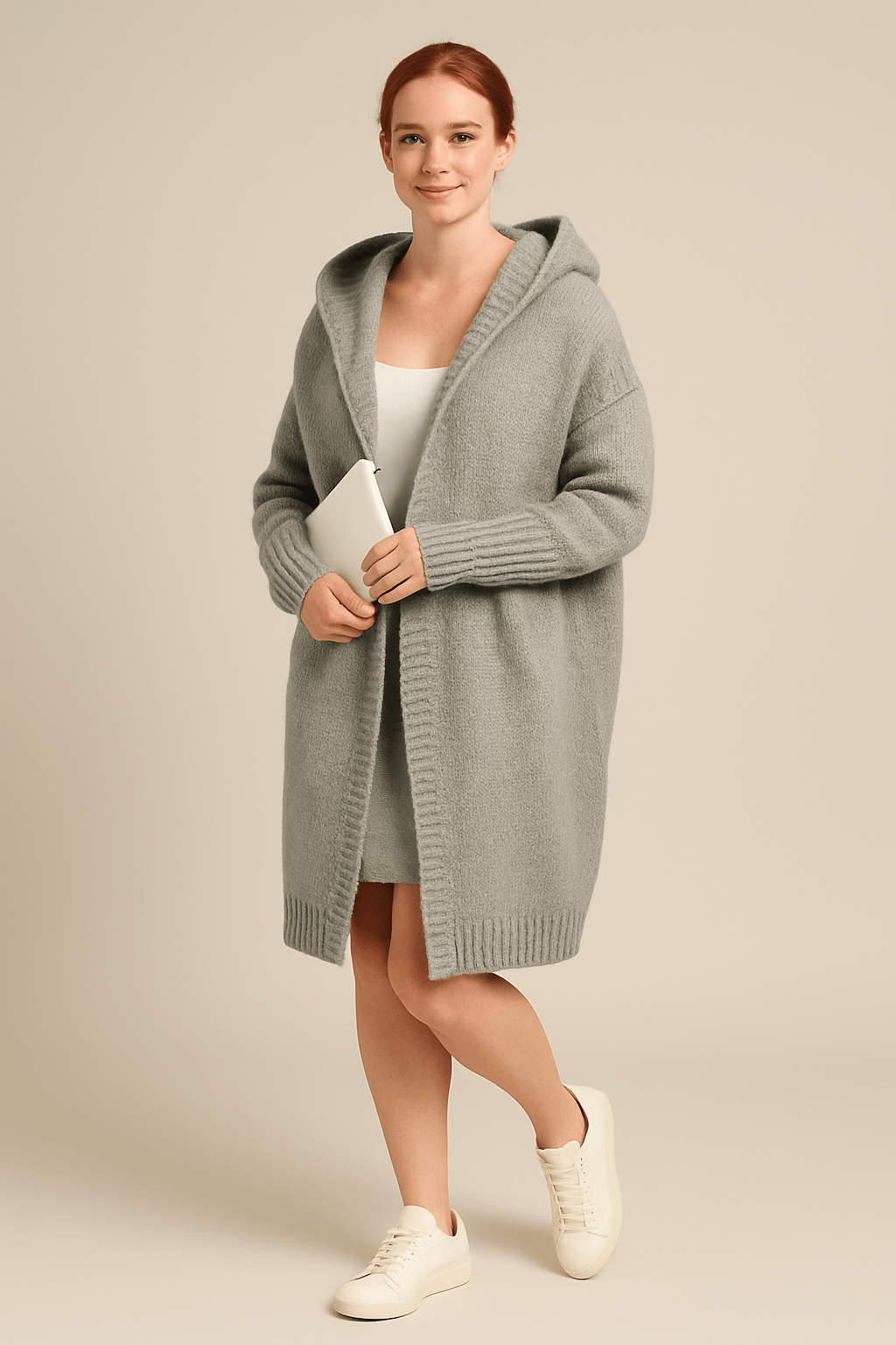 Miriam Oversized Hooded Cardigan – Soft Knit, Cosy Fit, Casual Style