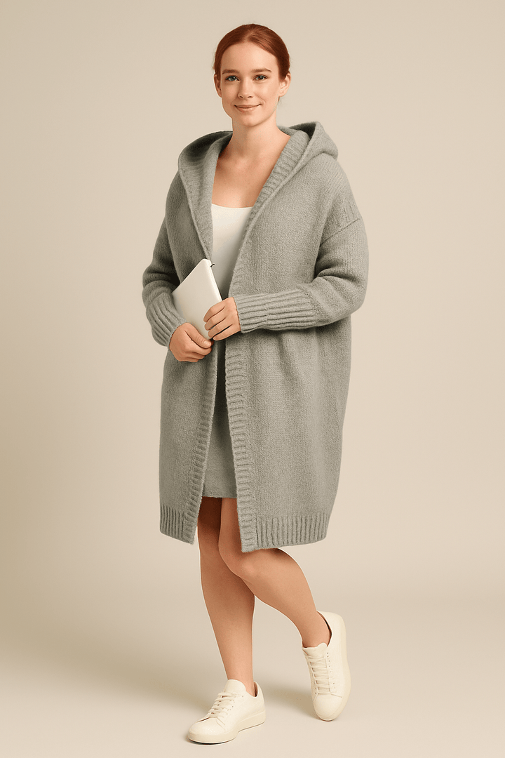 Miriam Oversized Hooded Cardigan – Soft Knit, Cosy Fit, Casual Style