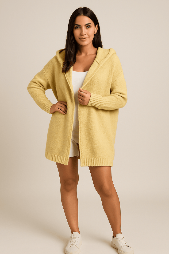 Miriam Oversized Hooded Cardigan – Soft Knit, Cosy Fit, Casual Style