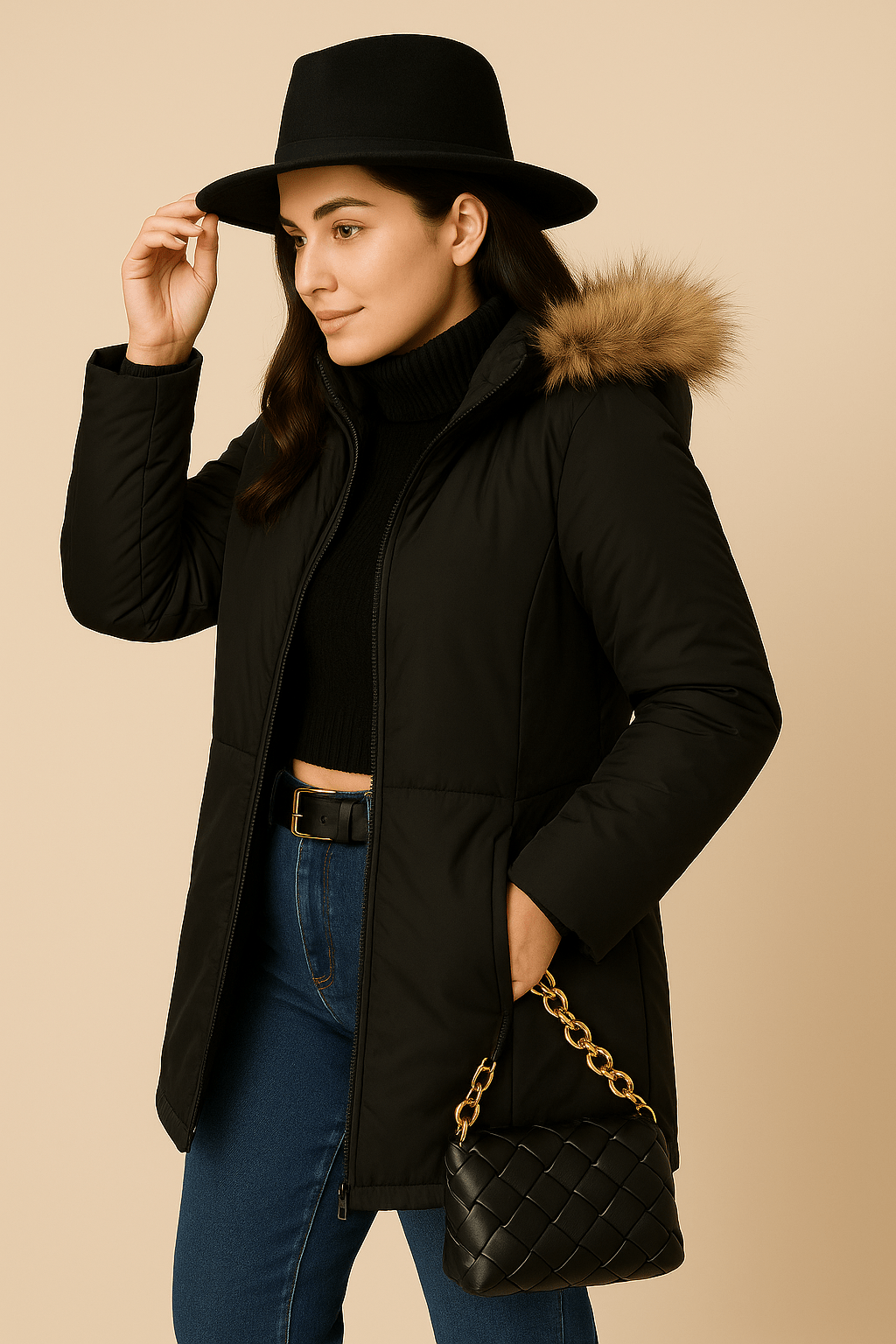 Nora – Women’s Quilted Hooded Windbreaker